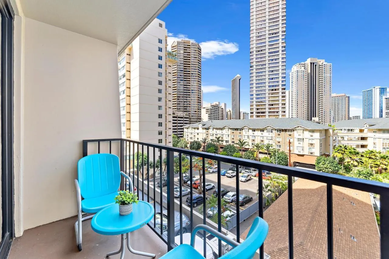 Renovated With City View At Aqua Palms Waikiki Honolulu USA