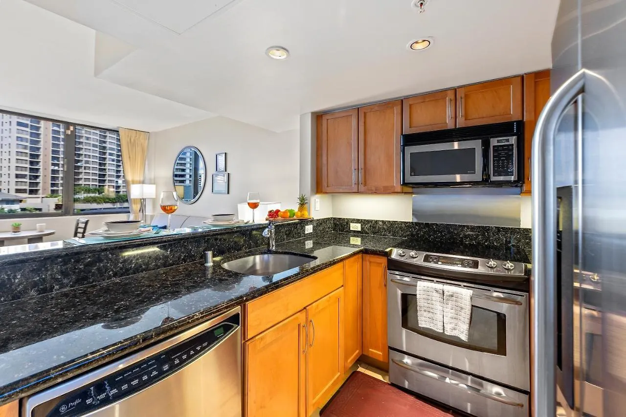 Renovated With City View At Aqua Palms Waikiki Honolulu 0*,  USA