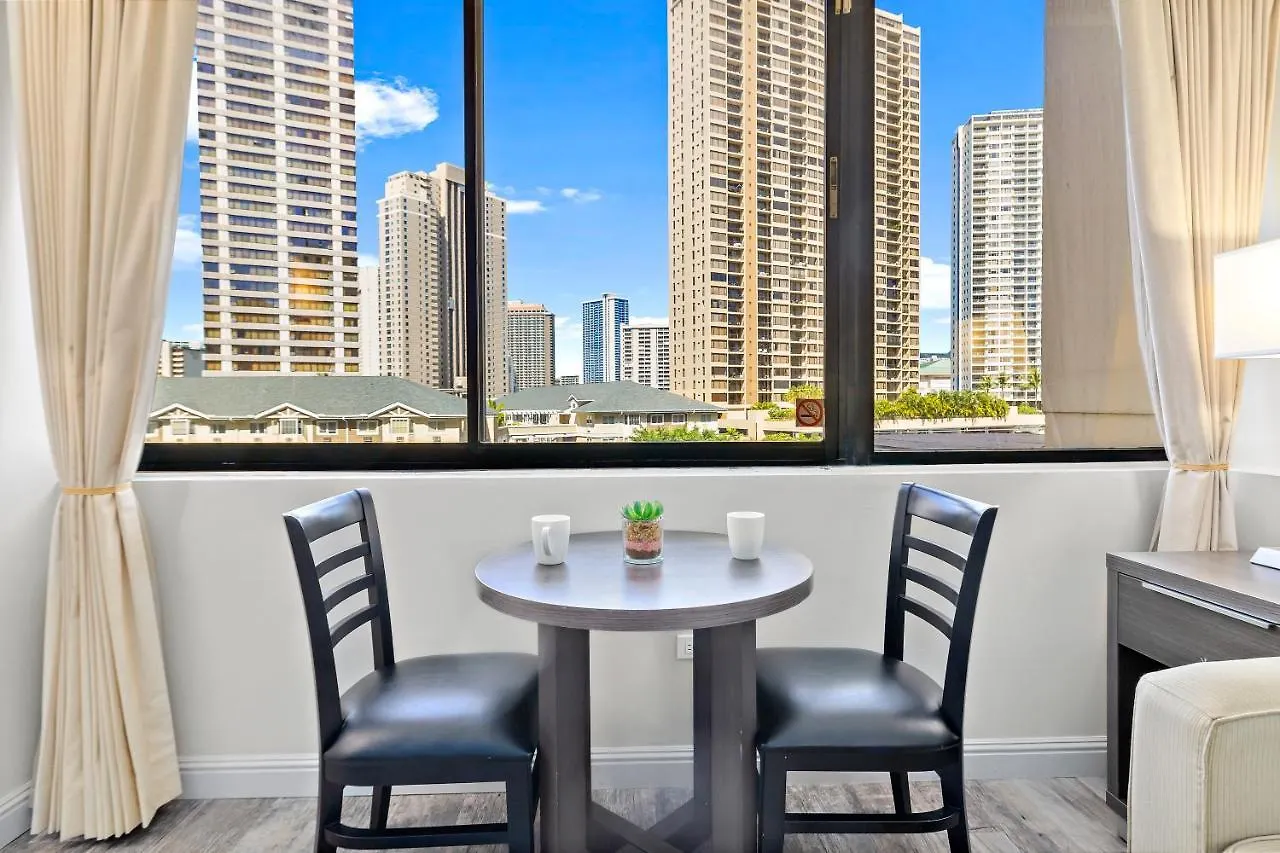 Renovated With City View At Aqua Palms Waikiki Honolulu 0*,  Stany Zjednoczone Ameryki