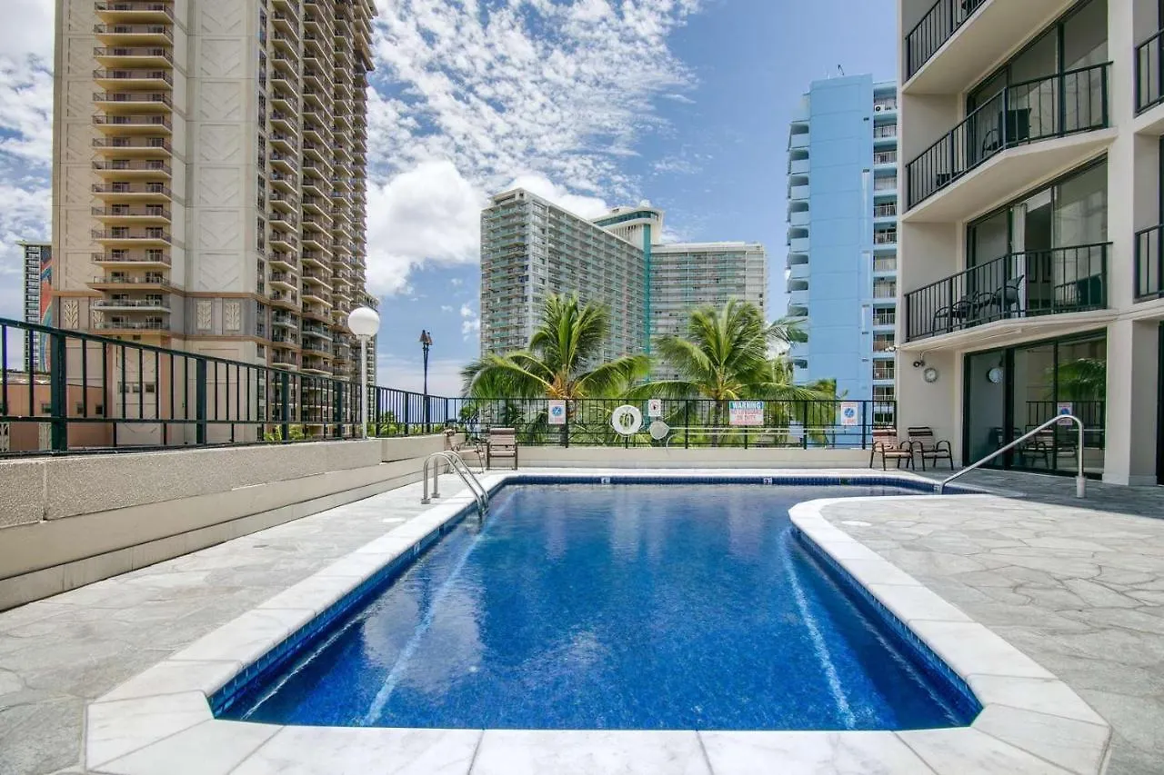 Renovated With City View At Aqua Palms Waikiki Honolulu