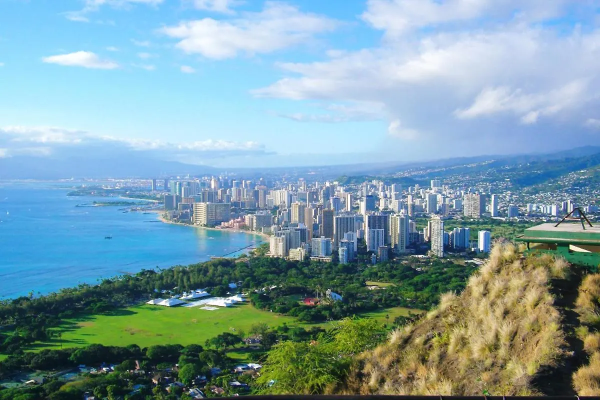 Renovated With City View At Aqua Palms Waikiki Honolulu