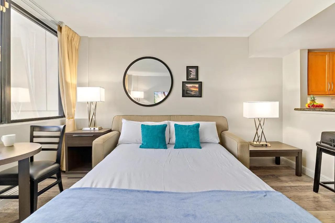 Renovated With City View At Aqua Palms Waikiki Honolulu Apartment