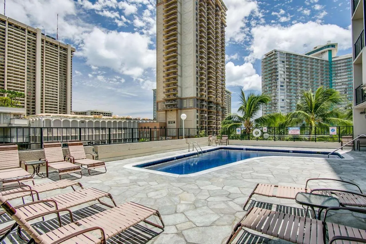 Renovated With City View At Aqua Palms Waikiki Honolulu 0*,