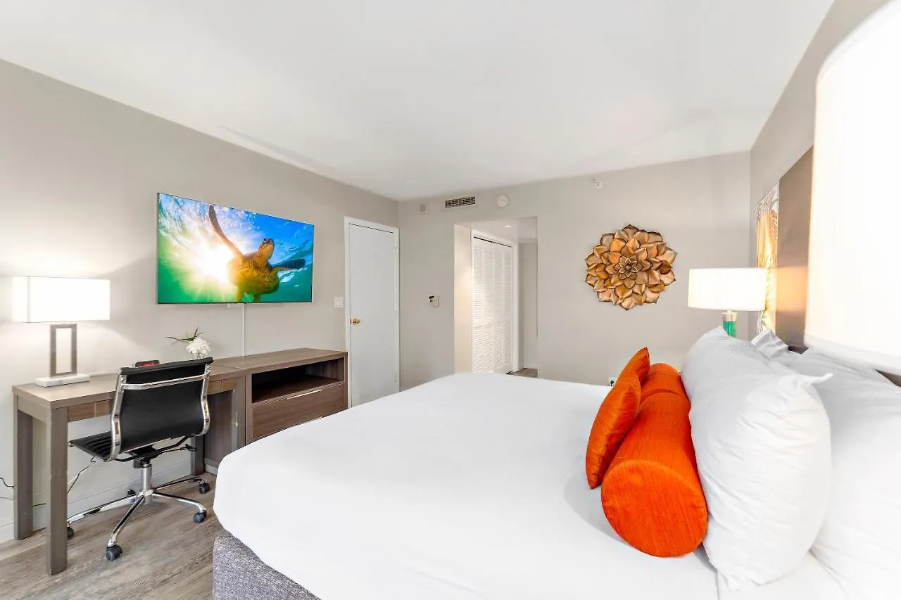 Renovated With City View At Aqua Palms Waikiki ホノルル 0*,